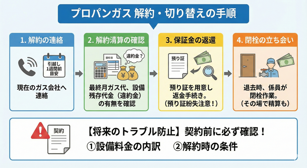 解約・切り替えの手順