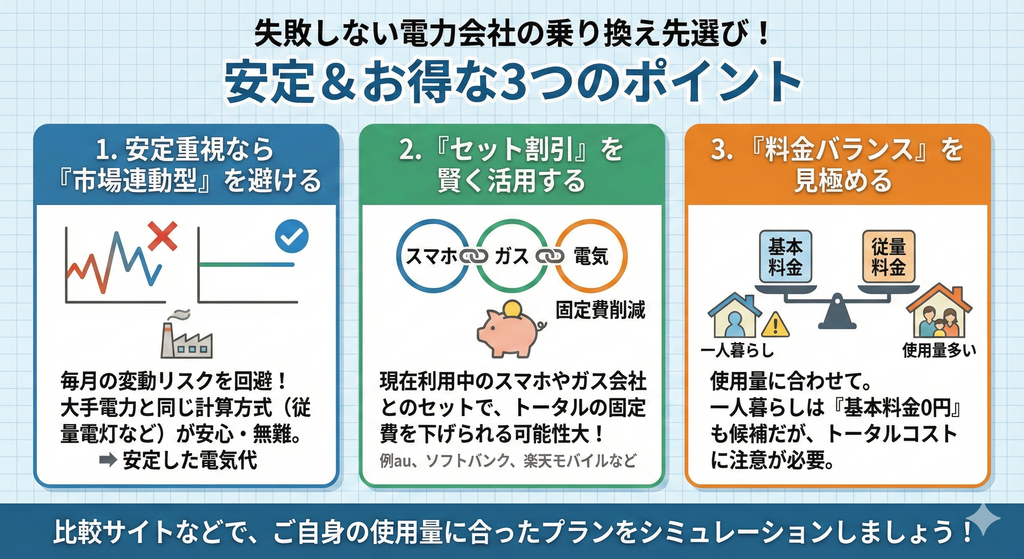 失敗しない乗り換え先の選び方