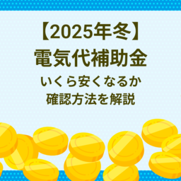 【2025年冬】電気代補助金はいつから再開？いくら安くなるか確認方法を解説
