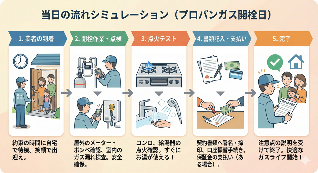 当日の流れシミュレーション
