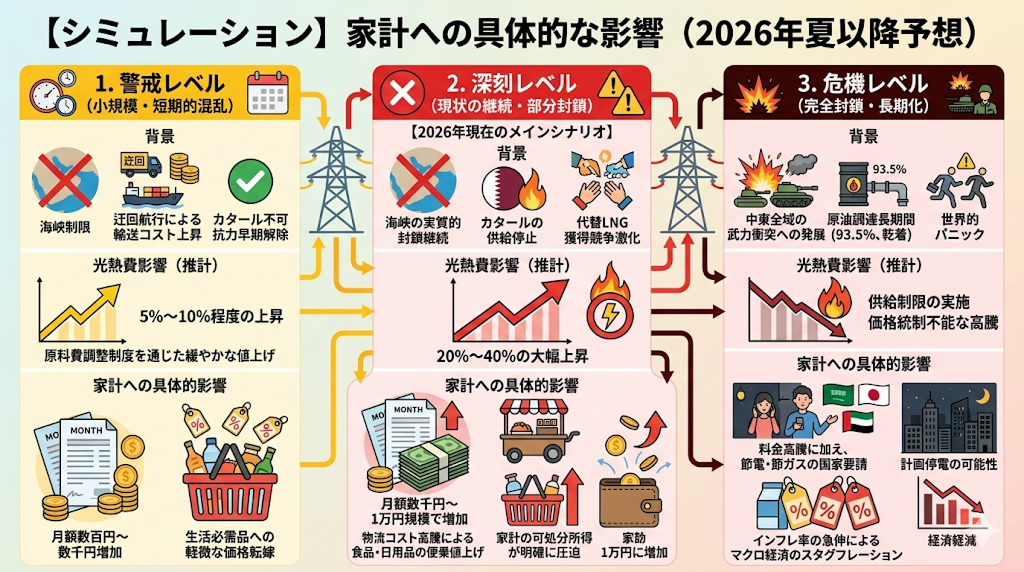 【シミュレーション】家計への具体的な影響