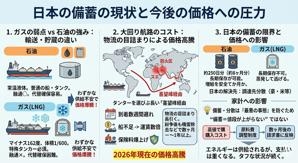 これからどうなる？日本の備蓄と価格への圧力