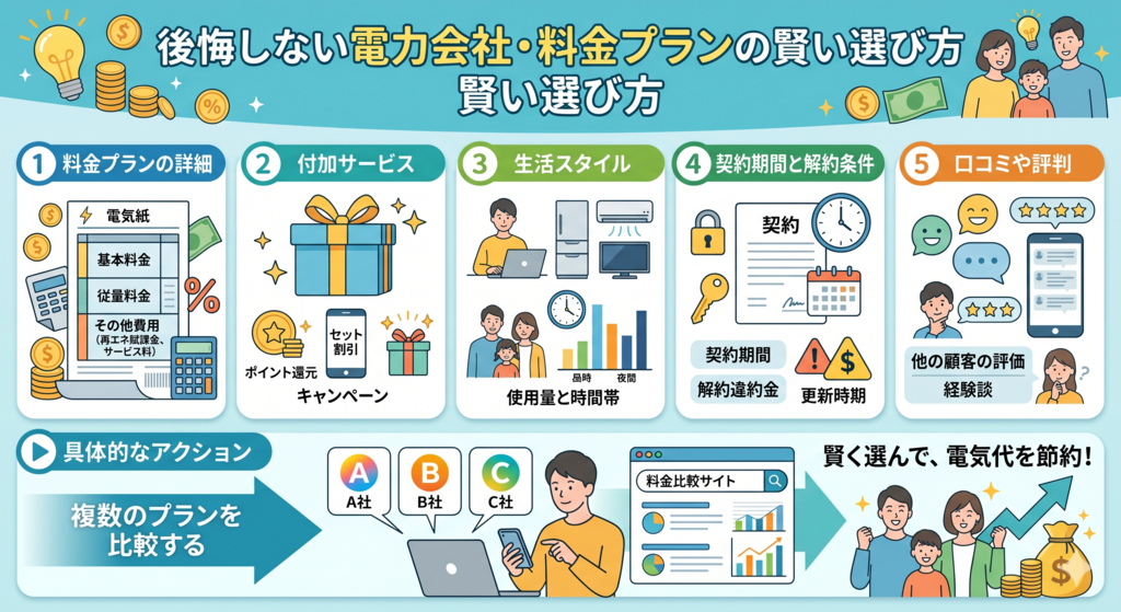 後悔しない電力会社・料金プランの賢い選び方