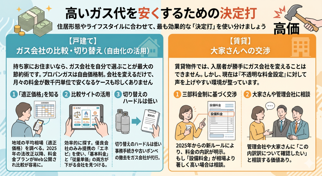 高いガス代を安くするための決定打