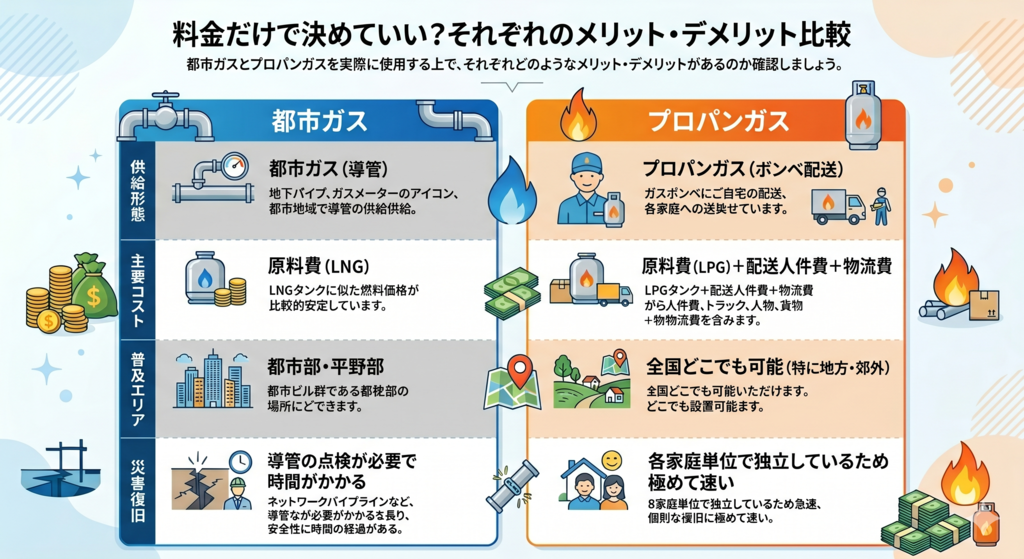 料金だけで決めていい?それぞれのメリット・デメリット比較