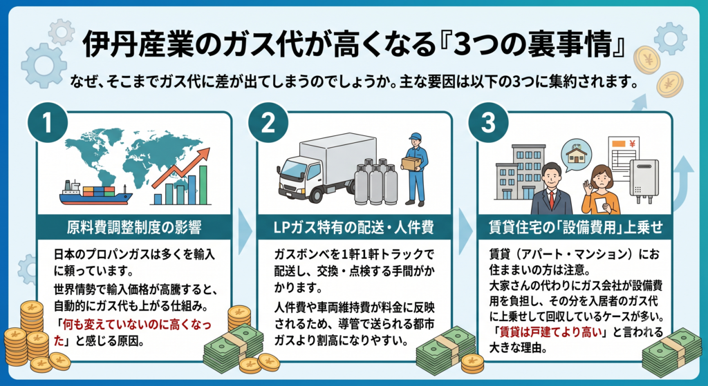 伊丹産業のガス代が高くなる「3つの裏事情」