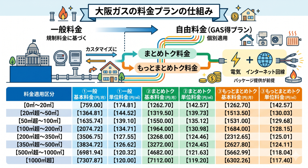 大阪ガスの料金プランとガス代を安くするコツ