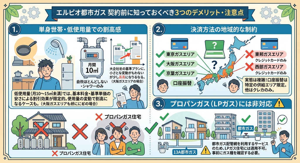 契約前に知っておくべき3つのデメリット・注意点