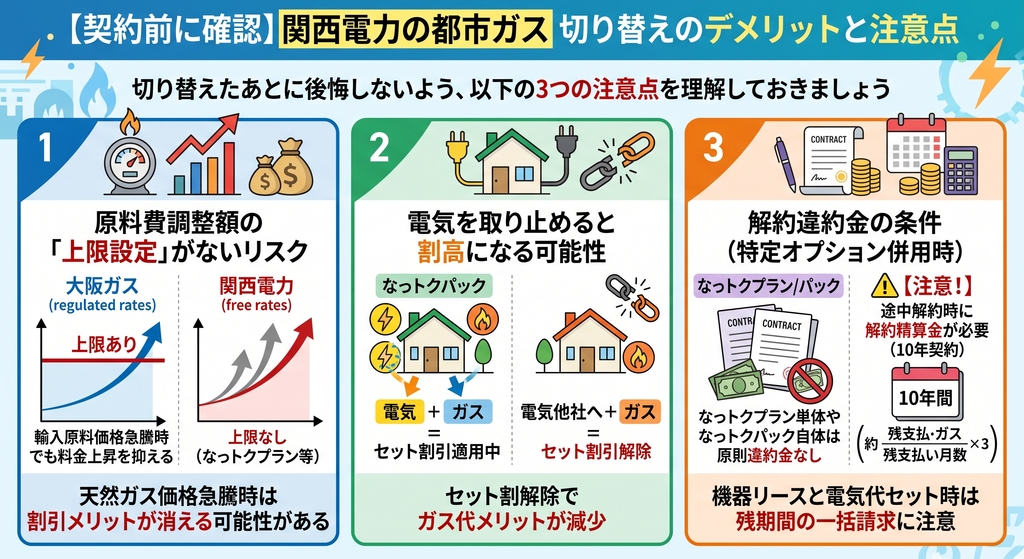 契約前に確認しておきたいデメリットと注意点