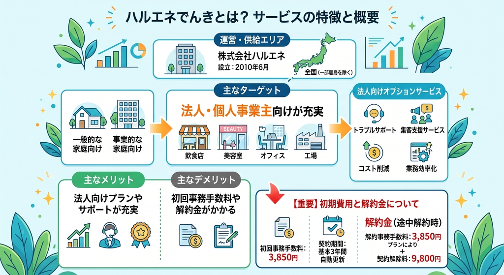 ハルエネでんきとは？サービスの特徴と概要